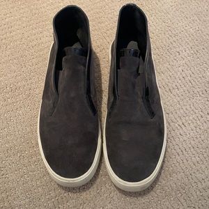 Vince Patton suede slip on hi top shoes